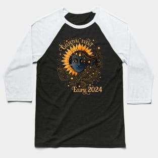 Celestial Event Total Solar Eclipse April 8 2024 Baseball T-Shirt